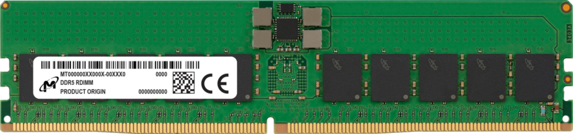 Micron DIMM Server RAM | 32GB DDR5-4800  ECC Registered | MTC20F1045S1RC48BR